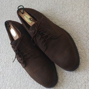 St. John's Bay Brown Suede Leather Derby/Walking Shoes  10.5 M